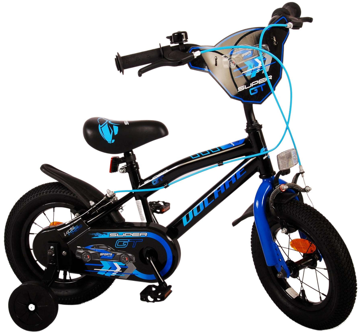 Volare Super GT Kinderbike - Jungen - 12 Zoll - Blau - Zwei Handbremsen