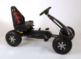 Voiture de course Volare Go Kart - Garçons - Grand - Pneus - Noir