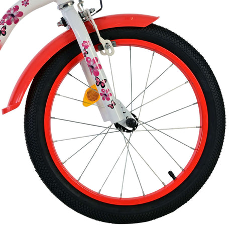 Joli vélo pour enfants Volare - filles - 18 pouces - rouge blanc