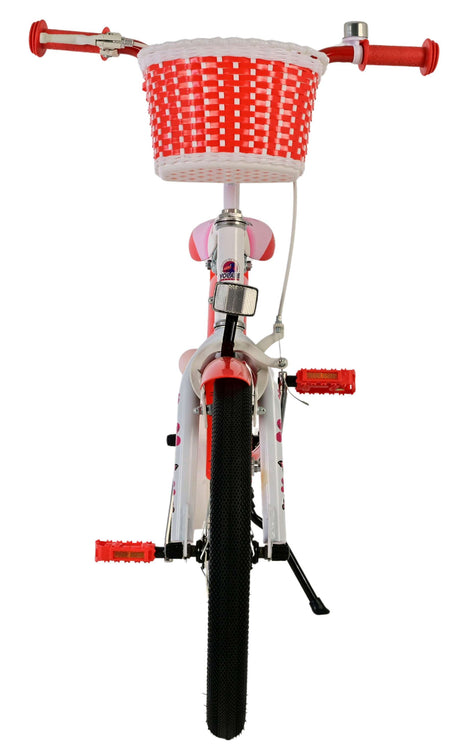 Joli vélo pour enfants Volare - filles - 18 pouces - rouge blanc
