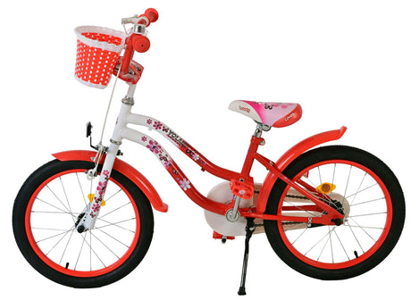 Joli vélo pour enfants Volare - filles - 18 pouces - rouge blanc