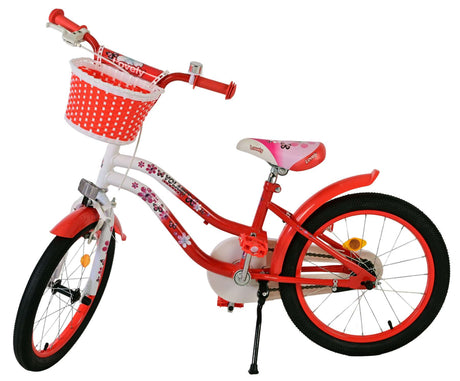 Joli vélo pour enfants Volare - filles - 18 pouces - rouge blanc