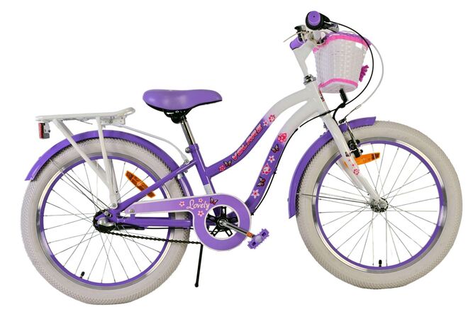 Volare joli vélo pour enfants - filles - 20 pouces - violet - 3 vitesses