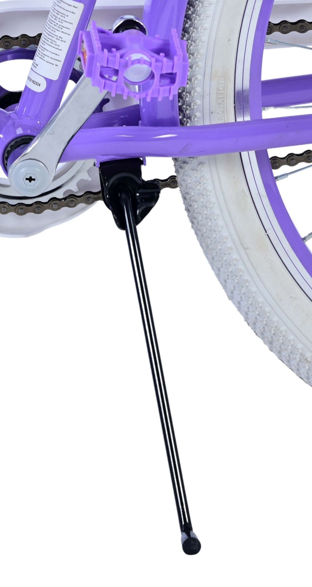 Joli vélo pour enfants Volare - filles - 24 pouces - violet