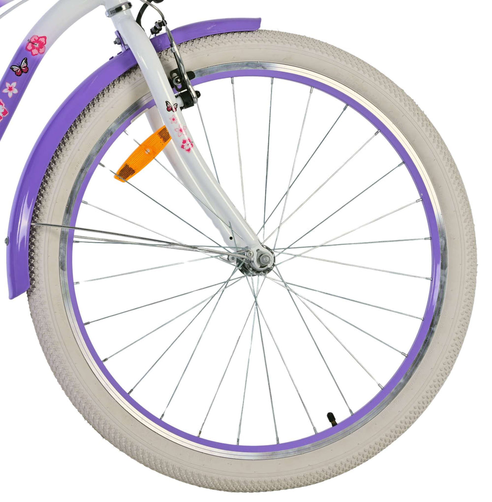 Volare joli vélo pour enfants - filles - 26 pouces - violet - deux freins à main