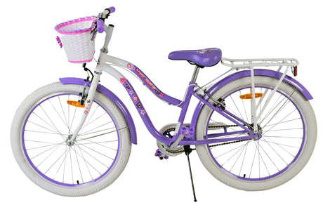 Volare joli vélo pour enfants - filles - 24 pouces - violet - deux freins à main