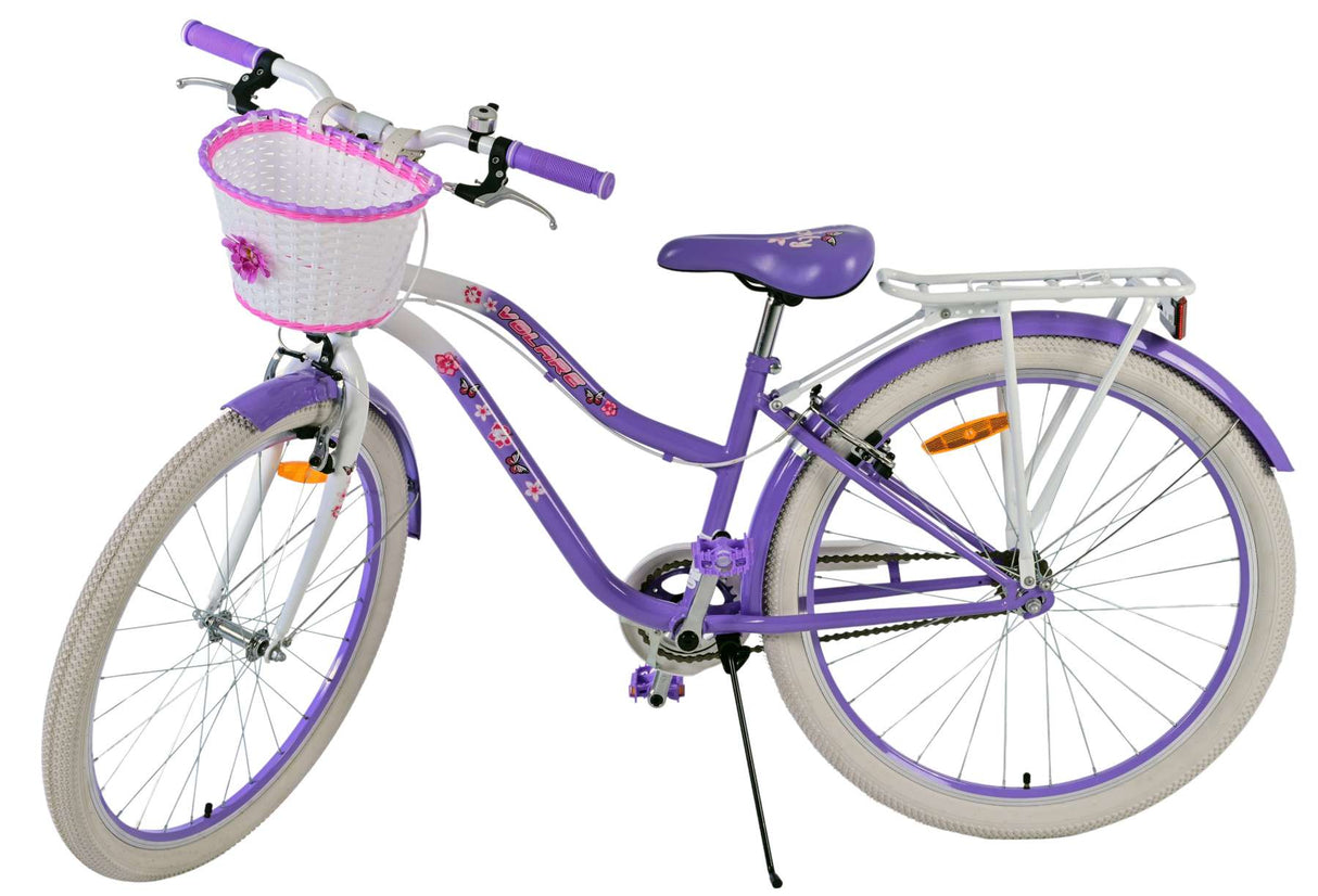 Volare joli vélo pour enfants - filles - 26 pouces - violet - deux freins à main