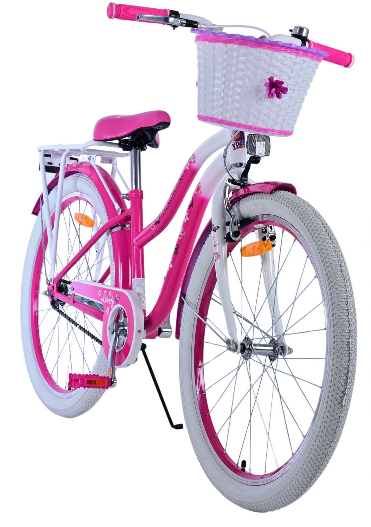 Joli vélo pour enfants Volare - filles - 24 pouces - rose