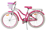Volare joli vélo pour enfants - filles - 24 pouces - rose - deux freins à main