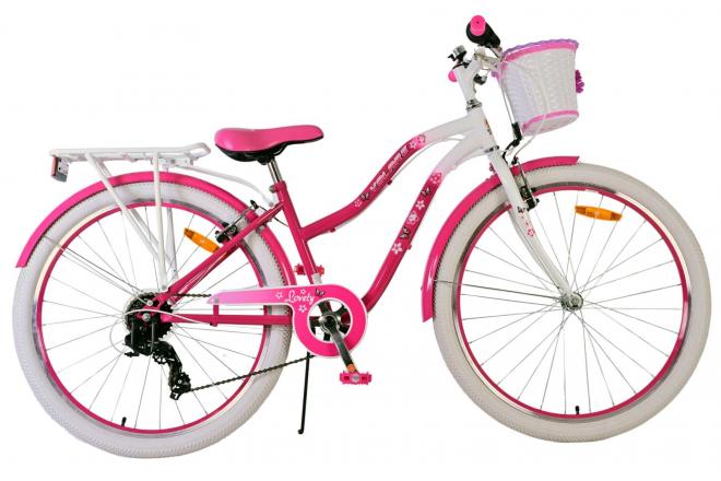 Volare joli vélo pour enfants - filles - 26 pouces - rose - 7 vitesses