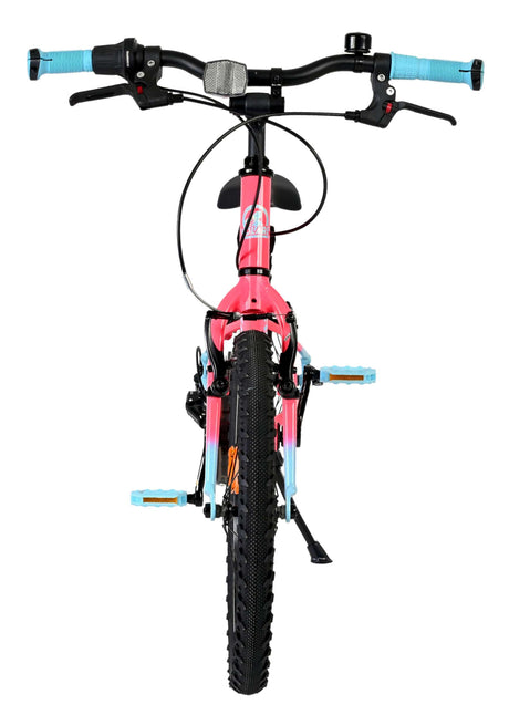 Volare milano kinderfiets - meisjes - 18 inch - roze - 6 speed - twee handremmen