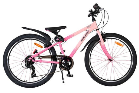 Vélo pour enfants Volare mystic - 24 pouces - rose - 7 vitesses