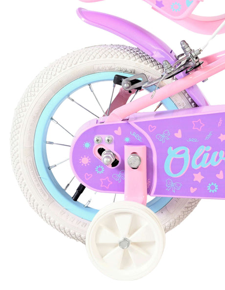 Vélo pour enfants Volare Olivia - filles - 12 pouces - rose - deux freins à main