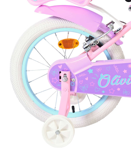 Vélo pour enfants Volare Olivia - filles - 16 pouces - rose - deux freins à main