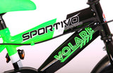 Volare Sportivo Child's Bike Boys Boys 12 pouces Néon Groen Black Two Hand Brakes 95% Assemblé