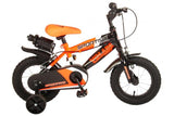 Bicycle per bambini Sports Stirare - Boys - 12 pollici - Neon Oranje Black - Freni a due mani - 95% assemblato