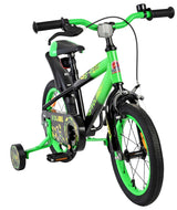 Volare strike kinderfiets - jongens - 14 inch - zwart groen