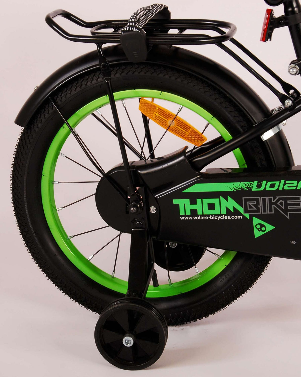 Volare Thombike Bike Children Bike Green de 16 pulgadas Black Green