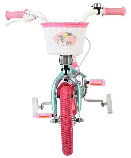 Vélo enfant licorne Volare - filles - 12 pouces - vert