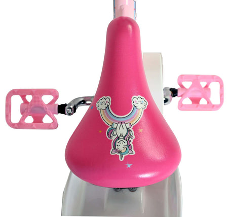 Vélo enfant licorne Volare - filles - 12 pouces - rose