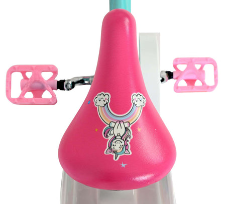 Vélo enfant licorne Volare - filles - 14 pouces - vert