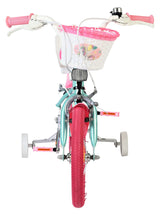 Vélo enfant Volare licorne - filles - 14 pouces - vert - deux freins à main