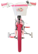 Vélo enfant Volare licorne - filles - 16 pouces - rose - deux freins à main