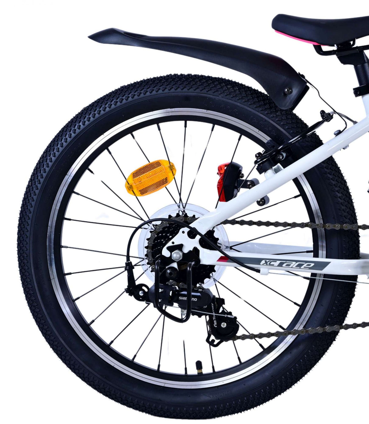 Volare XC Race Children's Bicycle - 20 pouces - 7 vitesses - Rose blanc