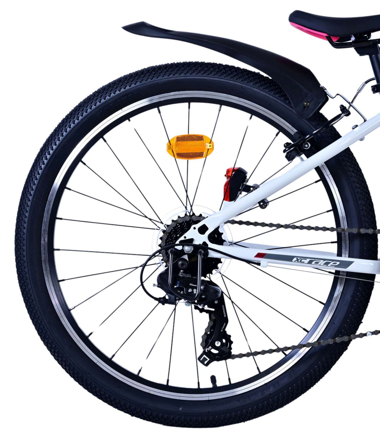 Volare XC Race Children's Bicycle - 24 pouces - 21 vitesses - Rose blanc