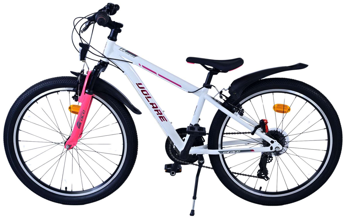 Volare XC Race Children's Bicycle - 24 pouces - 21 vitesses - Rose blanc