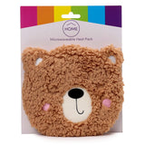 Ours en peluche rond micro-onde pack chauffant lavande blé