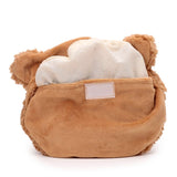 Ours en peluche rond micro-onde pack chauffant lavande blé