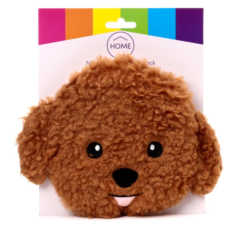 Cavapoo tête de chien micro-ondes pack chauffant lavande blé