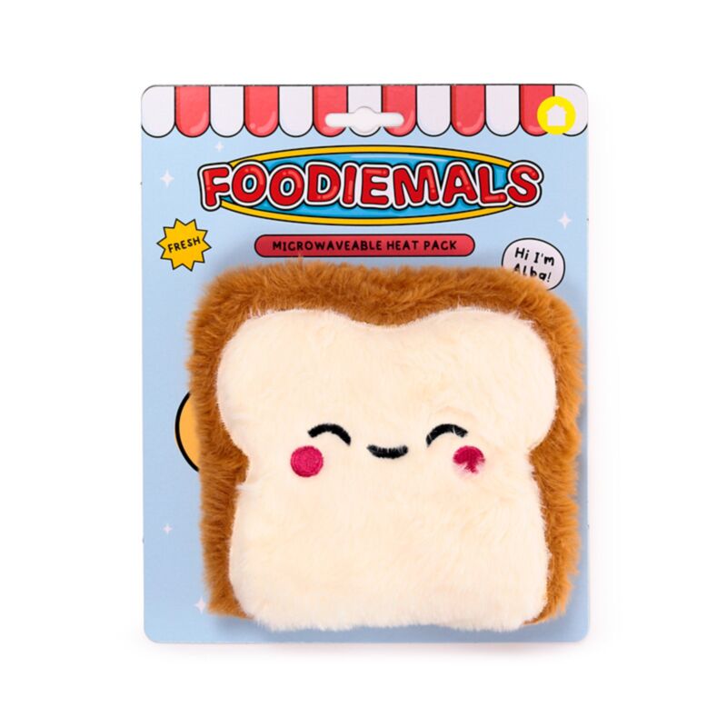 Toast foodiemals peluche chauffante lavande blé