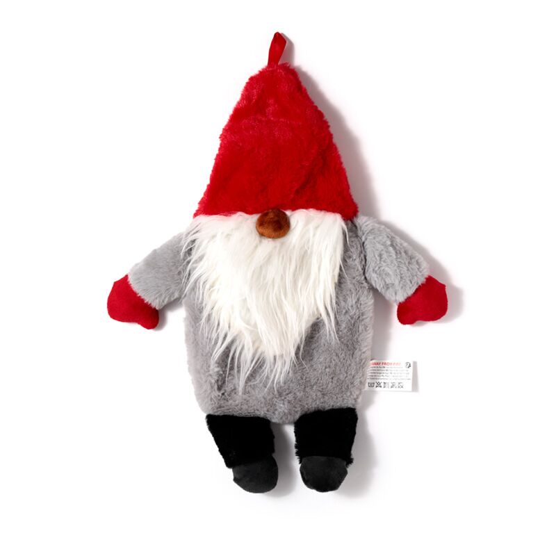 Bouillotte Gnome avec housse en peluche