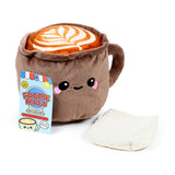 Foodiemals cappuccino micro-ondes pack chauffant lavande blé
