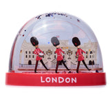 Boule à neige à paillettes de taille moyenne, souvenir de Londres, garde royale en parade