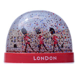 Grande boule à neige à paillettes souvenir de Londres garde royale en parade