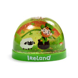 Grande boule à neige à paillettes irlandaise
