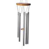 Carillon à vent en bois avec tubes métalliques 88cm