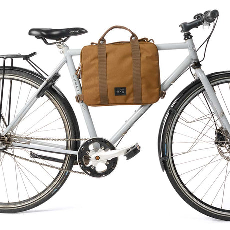 Weathergoods suède sac city framebag caramel