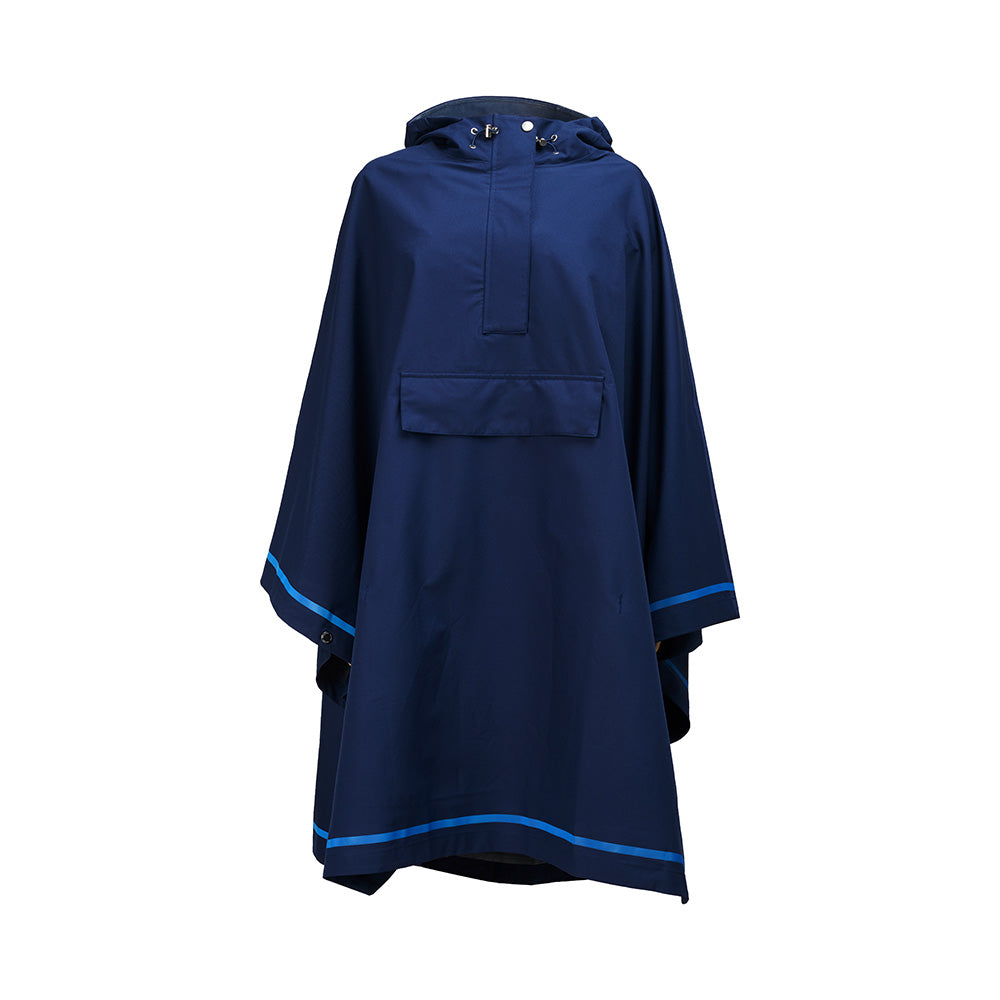 Weathergoods suède poncho imbris bleu l