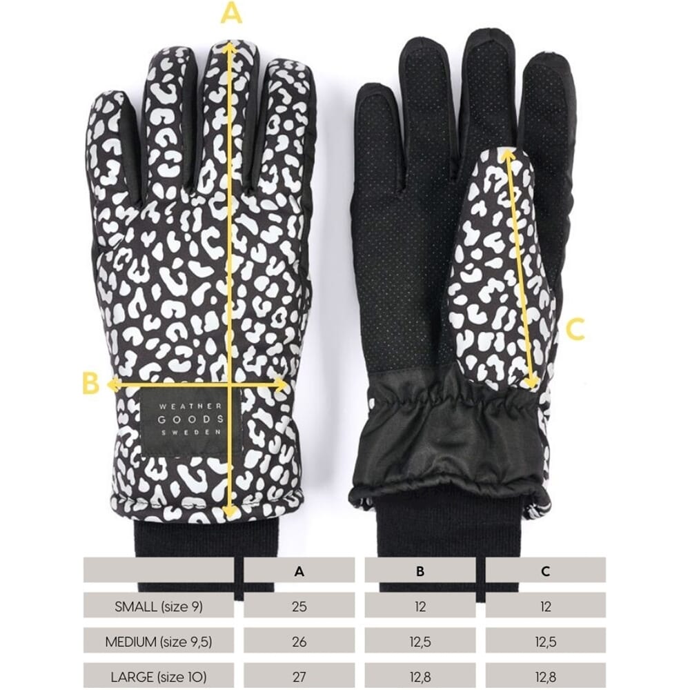 Weathergoods sweden weathergoods sweden refl. handschoenen leopard s