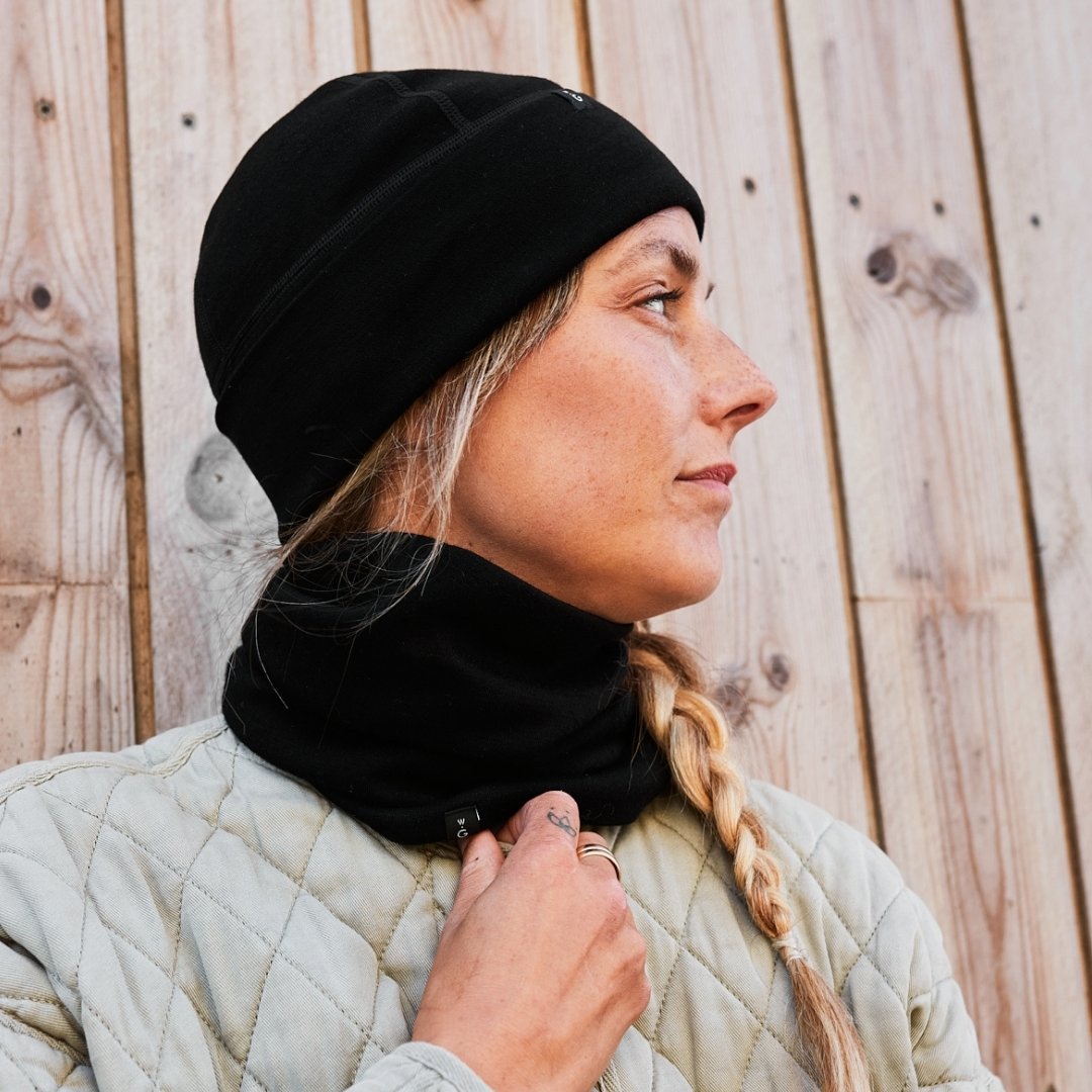 Cache-Cou Weathergoods Suède Kol Merino Noir