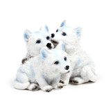 Trio de chiots loups