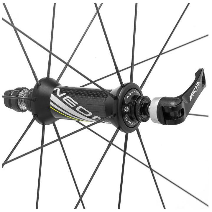 Paire de roues Miche néon shimano 11v (fil) qr