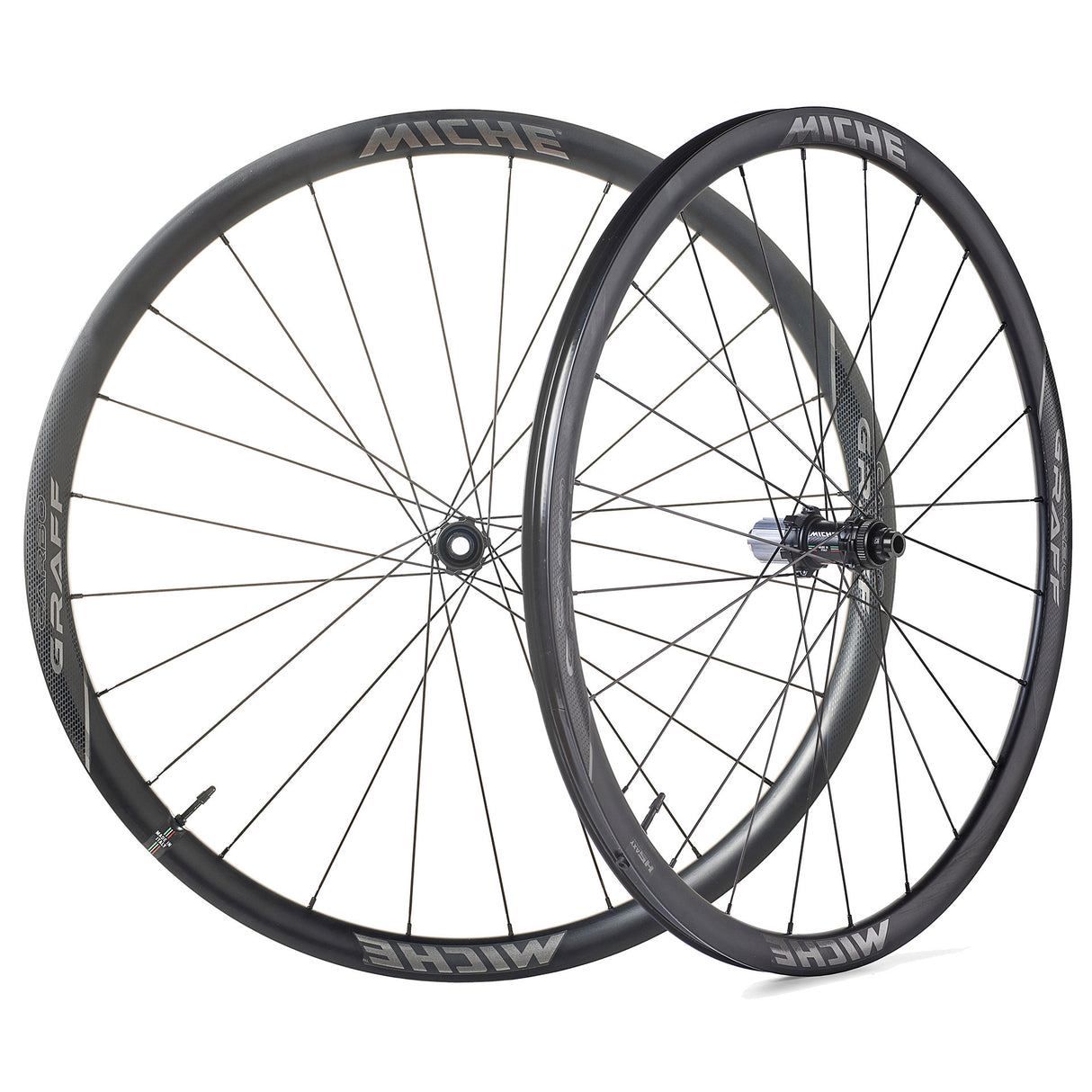 Jeu de roues Miche carbo graff cale 10-11v centerlock tx12-tx12