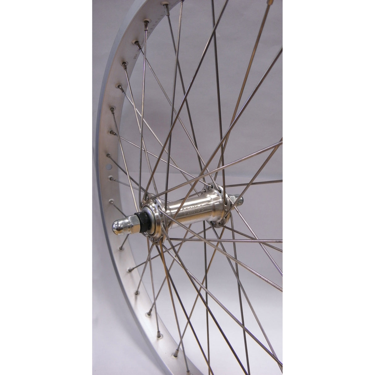 Roue avant Roland 20-1,75 aluminium sh32 argent acier inoxydable rayon 14