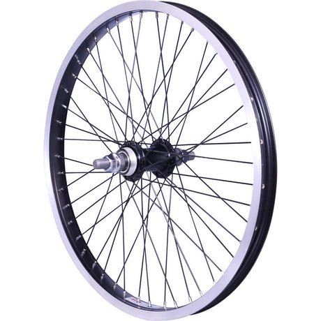 Roue arrière Velox 20-1.75 2.25 bmx axe 14mm roue libre 48 rayons