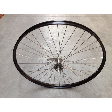 Rear wheel 28-15 8-13 8 622 RN FF Shim. Alu rim black